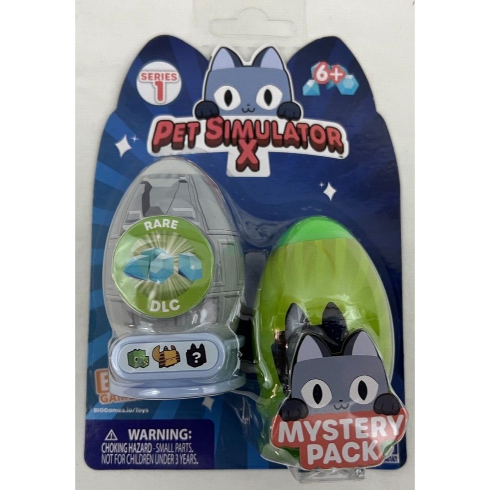 Pet Simulator X Series 1 Big Games 2 Pack Mystery Eggs with Rare DLC Code NEW